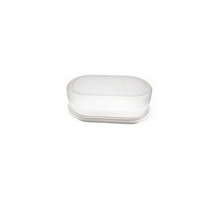 Tupperware Impressions Butter Dish Clear lid cotton colored bottom NEW